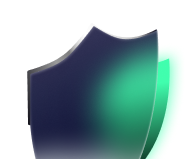 A stylized, dark blue shield icon with a green gradient glow on the right side, set against a light gray background—ideal for enhancing your single post template design.
