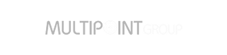 Logo with the text MULTIPOINT GROUP in uppercase letters. The “O” in MULTIPOINT has a circular, maze-like design. The logo is on a transparent background.
