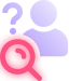 A purple silhouette of a person is shown in the background, while a red silhouette with a large question mark in front highlights CyberSecurity challenges and the mystery of unknown identity, relevant for MSPs seeking to Secure & Insure their clients.